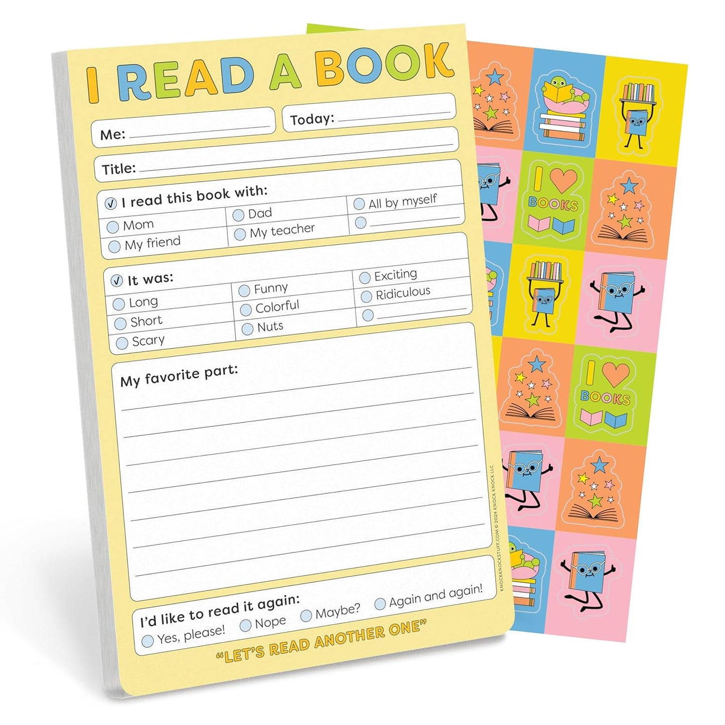 Knock Knock Kids I Read a Book Playtime Pads by Knock Knock Kids
