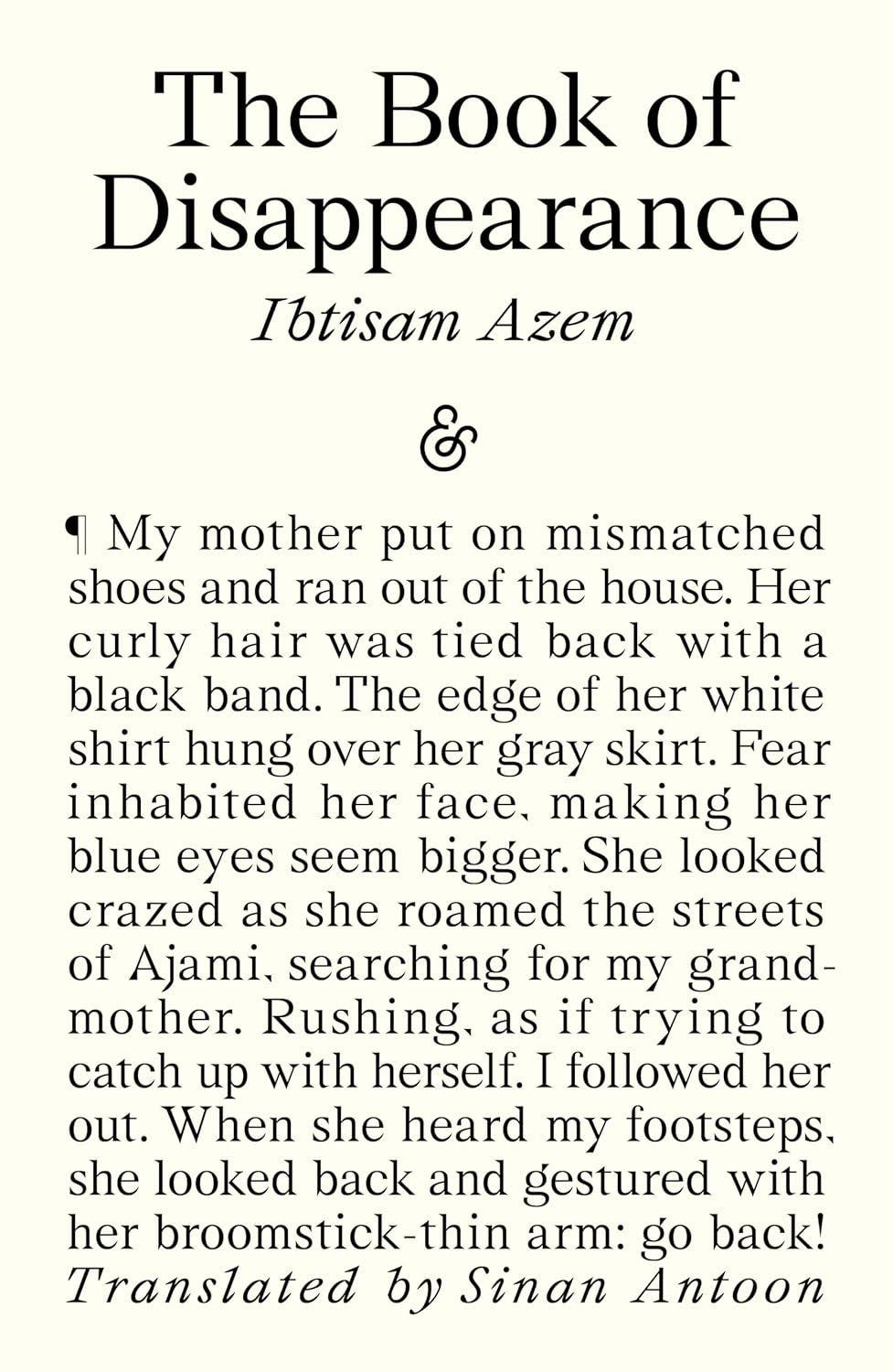 The Book of Disappearance by Ibtisam Azem