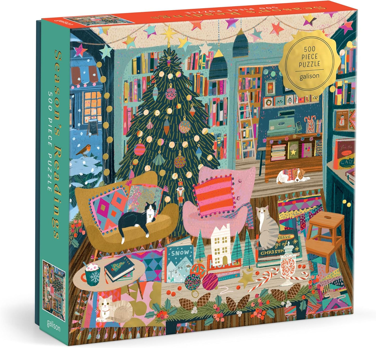 Season's Readings 500 Piece Foil Puzzle by Galison