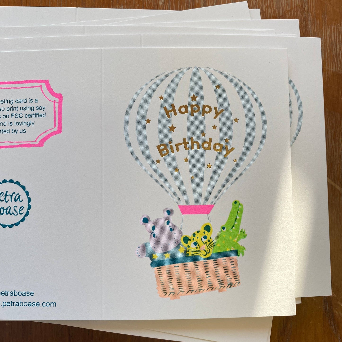 Confetti Pets Cards - Hot Air Balloon
