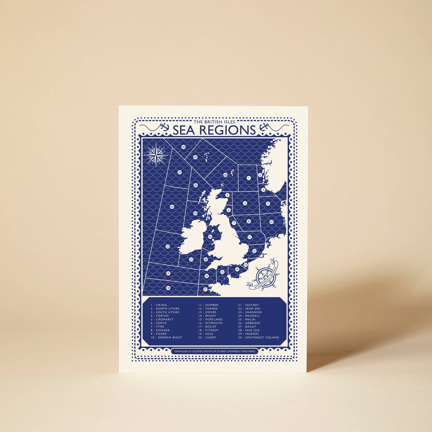Sea Regions Greeting Card