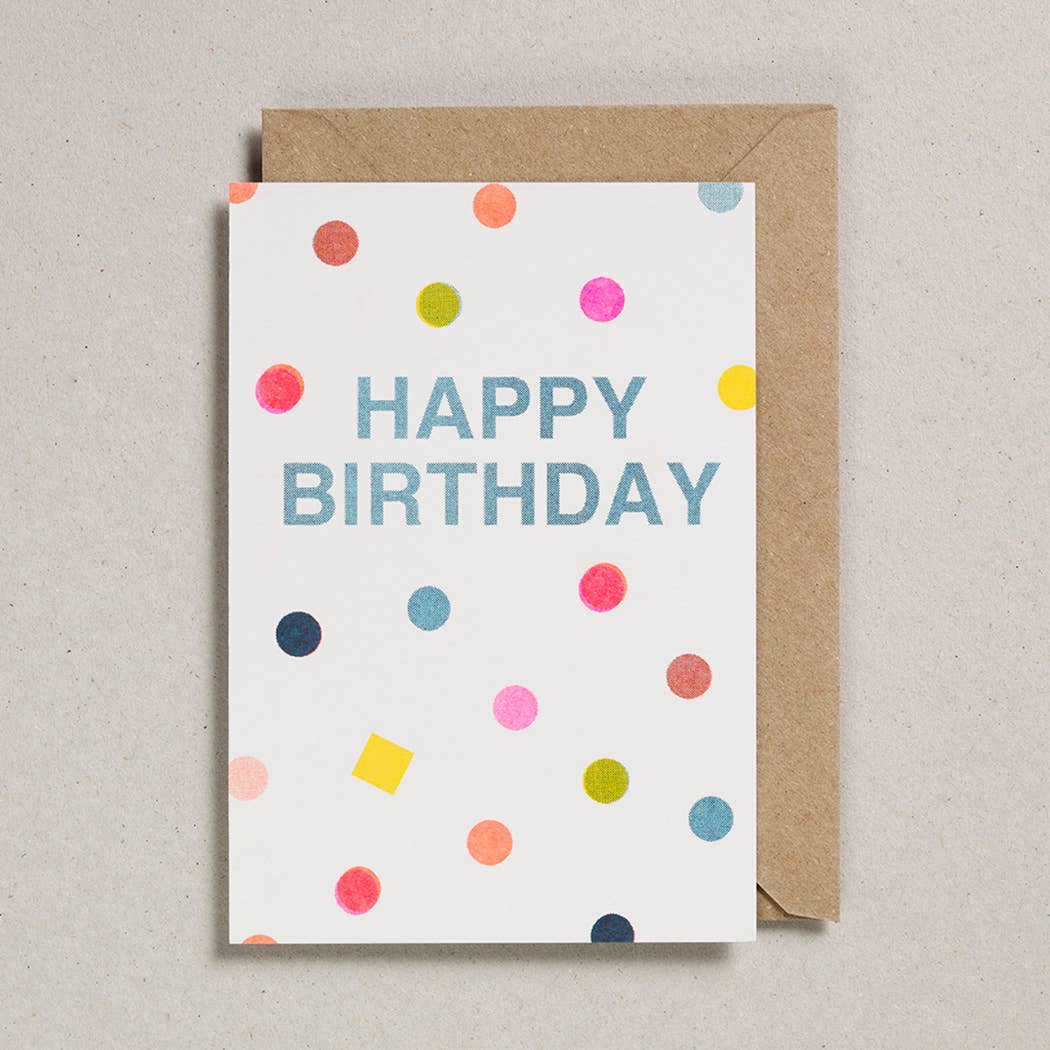 Riso Shapes - Happy Birthday Spots