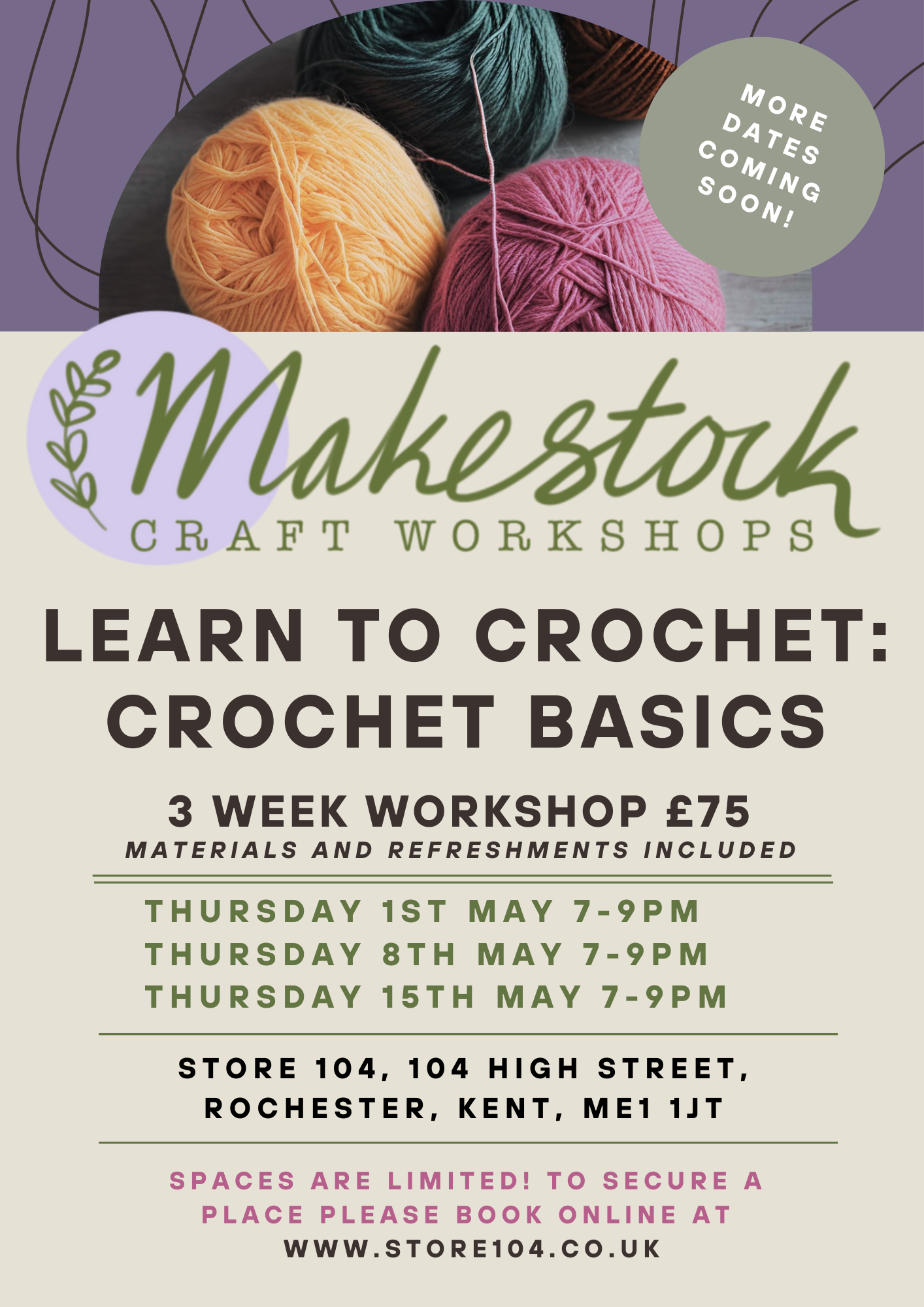 Crochet Basics Workshop with Makestock
