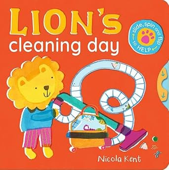 Lion's Cleaning Day by Nicola Kent