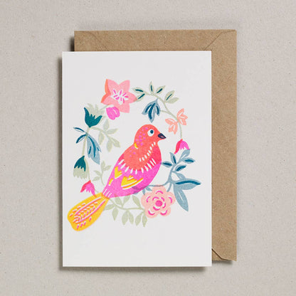 Riso Papercut Cards - Tropical Bird
