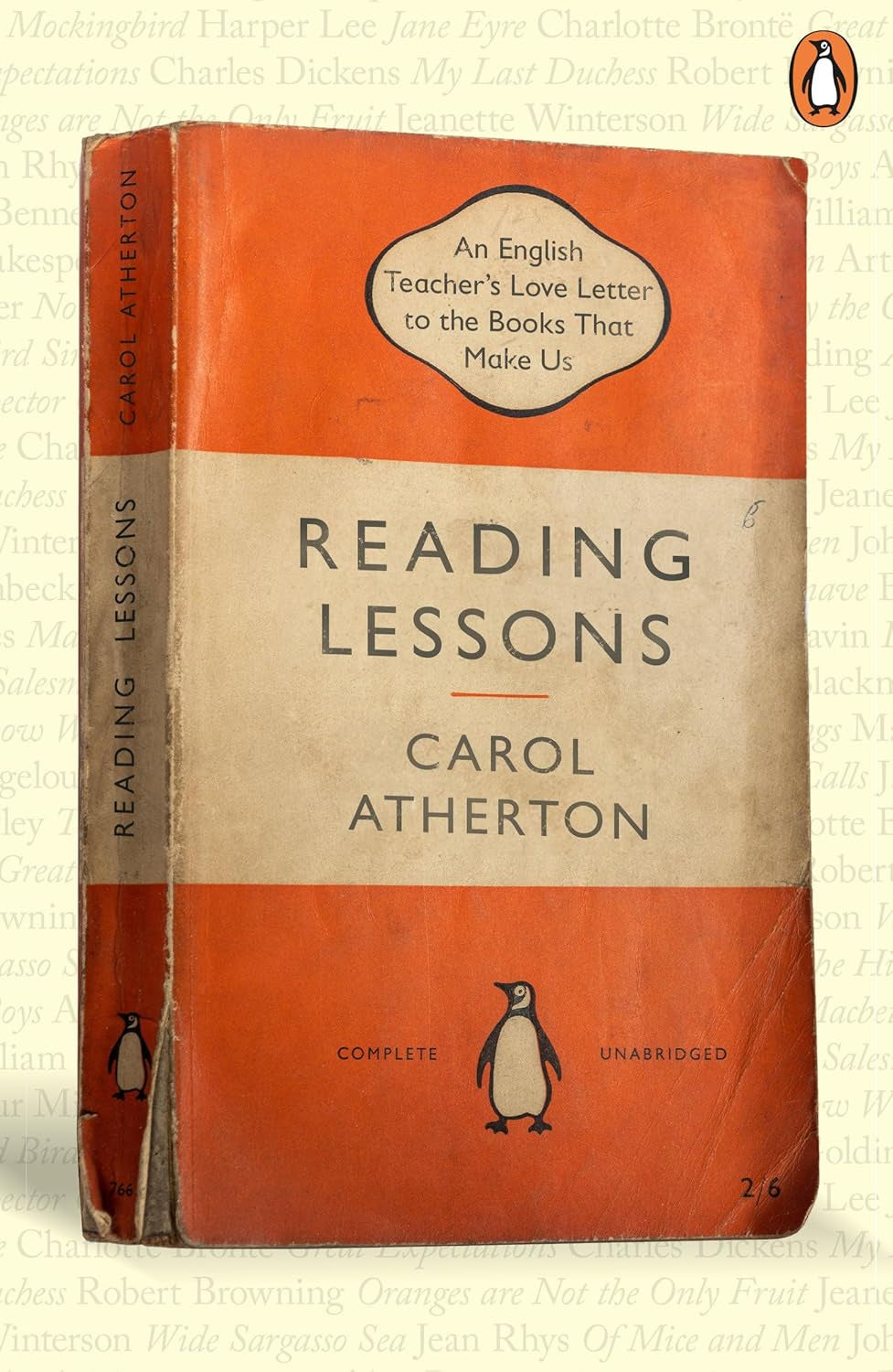 Reading Lessons : An English Teacher’s Love Letter to the Books that Shape Us by Carol Atherton