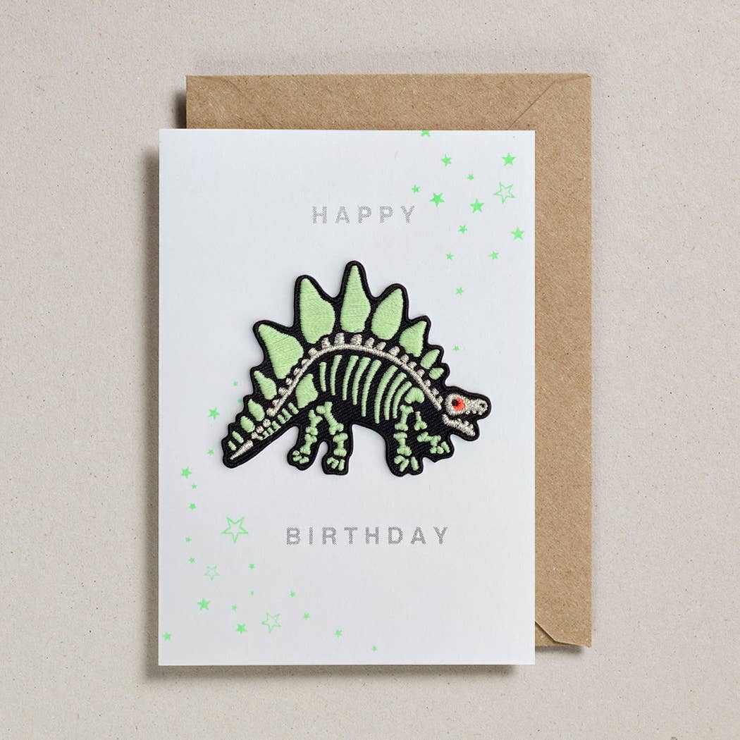 Patch Cards - Dinosaur Skeleton