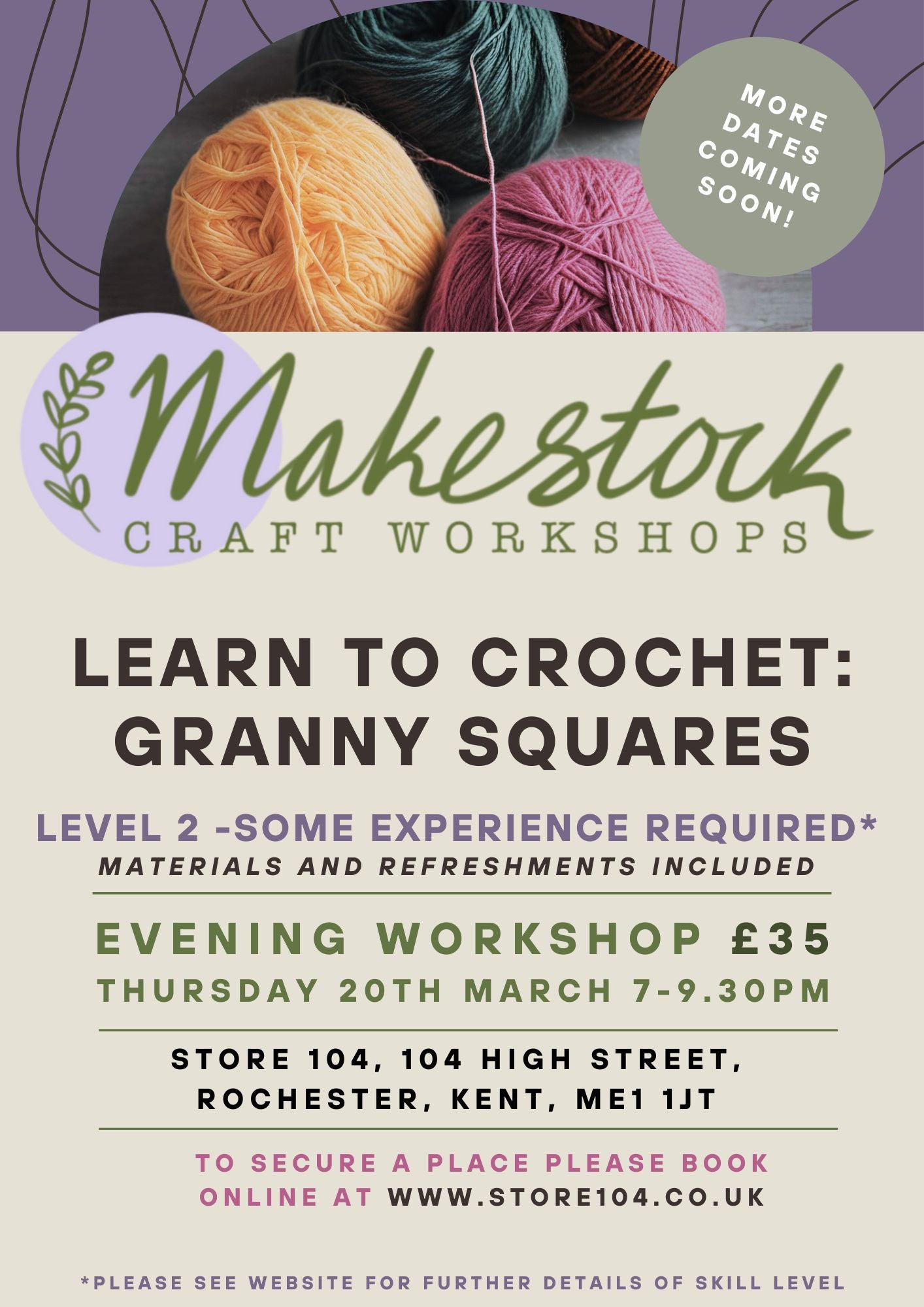 Granny Square Workshop with Makestock