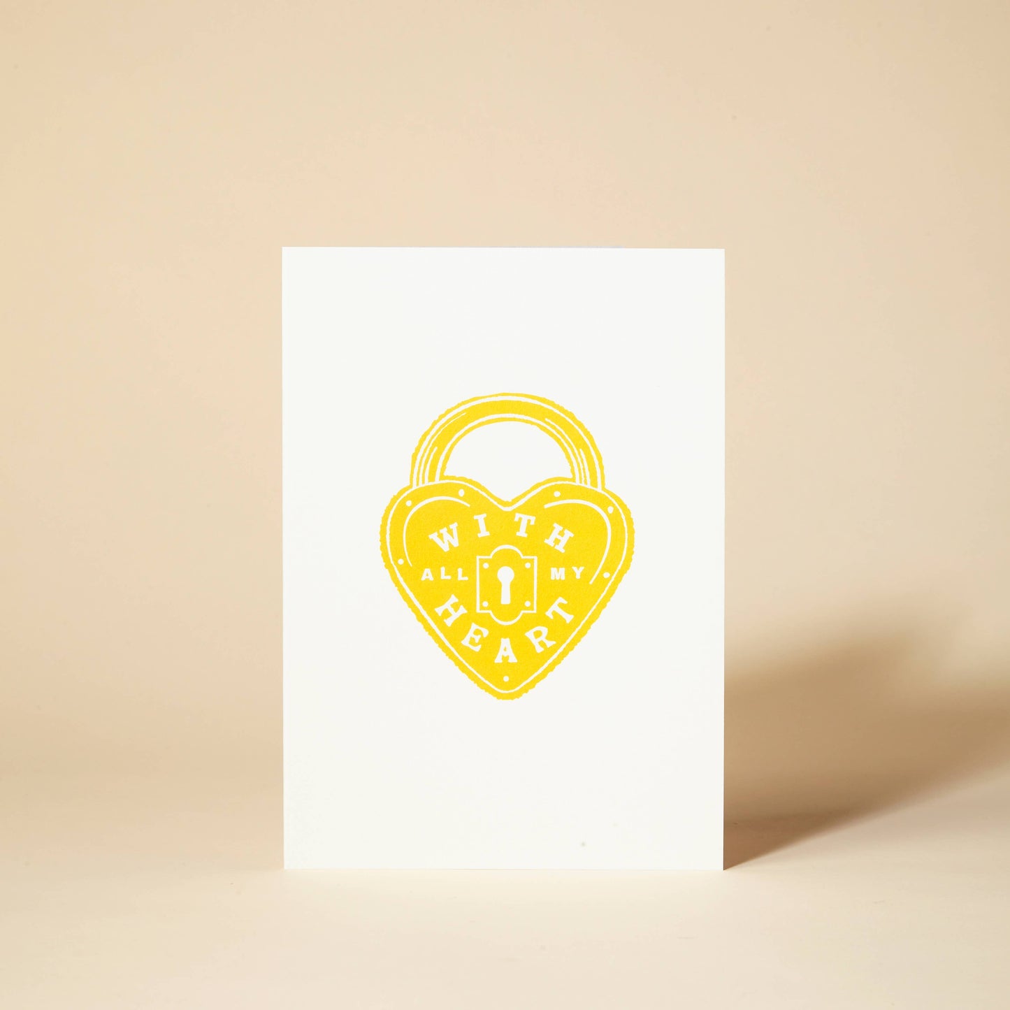PF-OC 024 'With All My Heart' Greeting Card