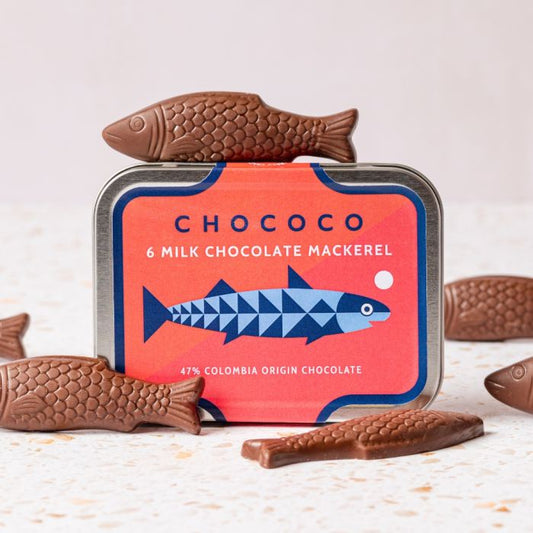 Milk Chocolate Mackrell in a Tin