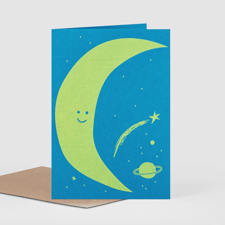 Friendly Moon Card