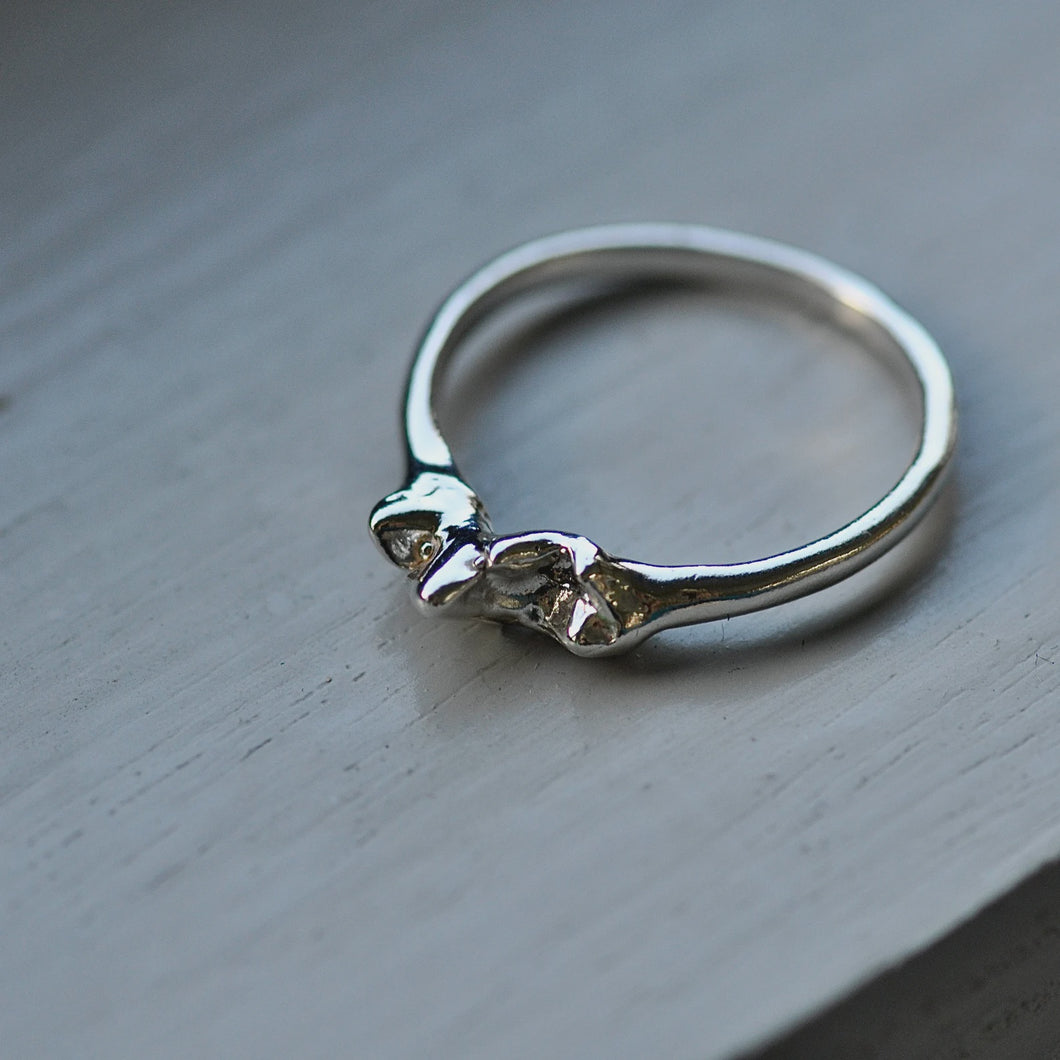 Puppy Tooth Ring - Sterling Silver